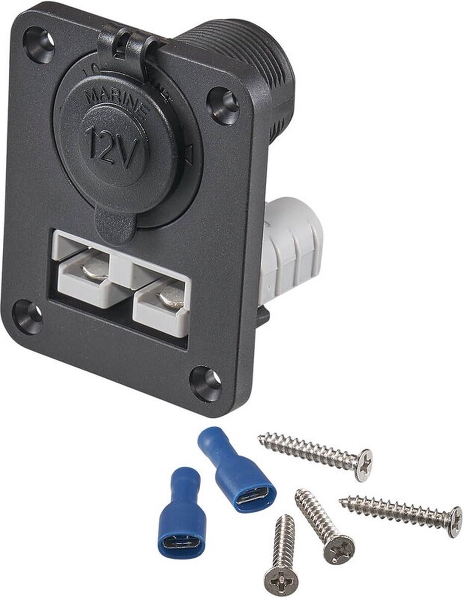 12 V inbouwmodule Anderson 50A en 12 V stopcontact