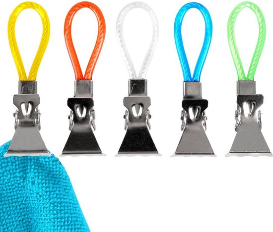 Handdoekclips - Set Van 4 Stuks - Voor Het Ophangen In Huis Kast En Badkamer