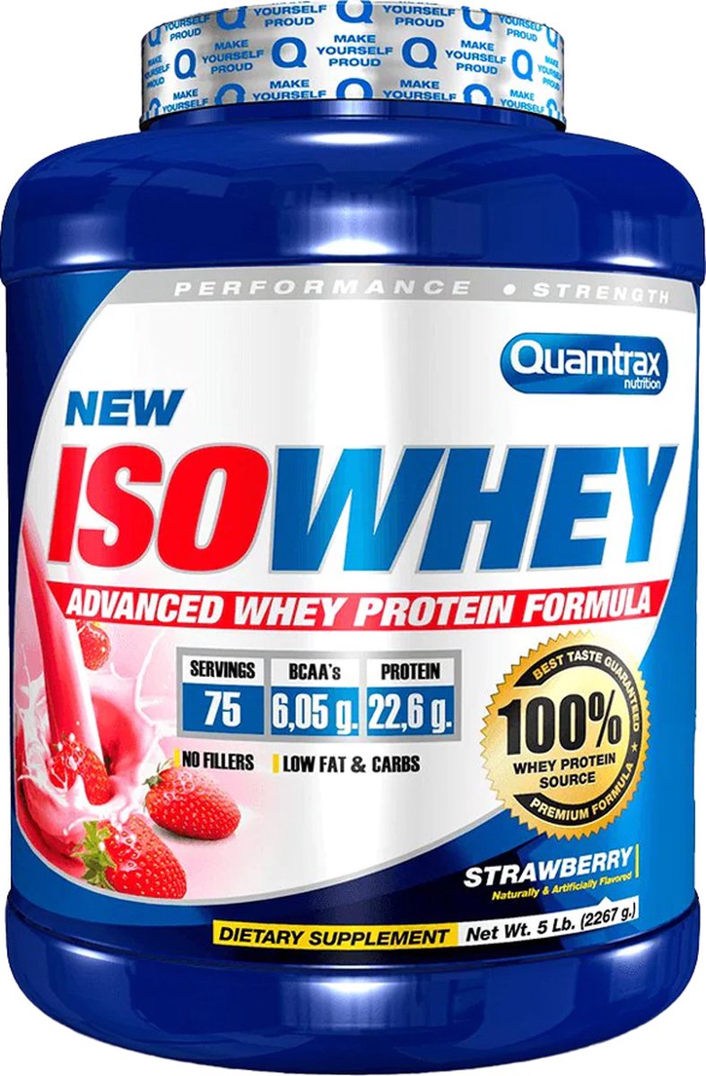 Goedkoopste Iso Whey 2267gr Strawberry