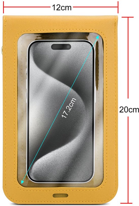 Mobielhoesje geschikt voor Sony Xperia PRO in GEEL Etui Case Cover Handtas voor dames