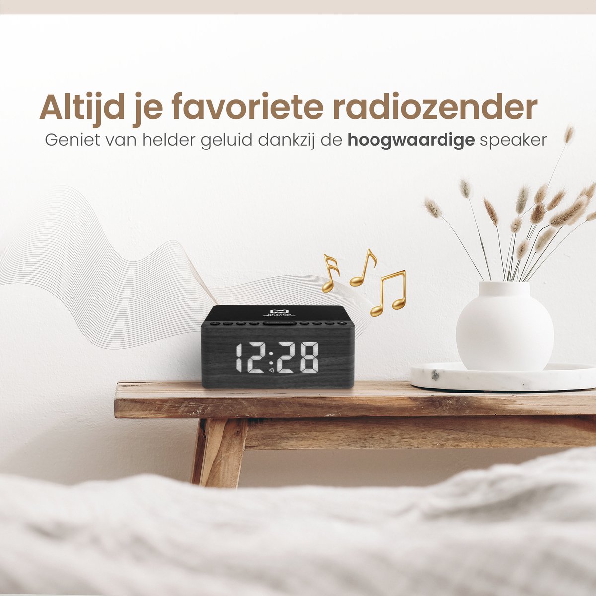 Wekkerradio met Projectie en Dubbele Wekker - Digitale – De Gadgetwinkel
