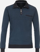 Casa Moda Halfzip Trui Mid Blauw - Maat XXL - Heren - Schipperstrui