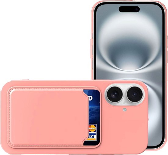 Qialino iPhone 16e hoesje - Leren bookcase - Zwart
