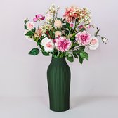 Bouquet de soie avec vase - 60-70 cm de haut - Fleurs artificielles, fleurs en soie, fausses fleurs, fausses fleurs, bouquet artificiel