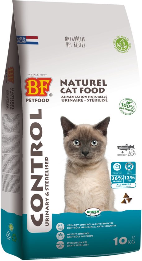 Bf Ncf Control Urinary&Sterilised - Kattenvoer - Kip Zalm Kippenlever 10 kg