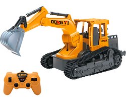 TechKidz, 2.4Ghz graaflaadcombinatie met afstandsbediening en geluids- en lichteffecten, Geel