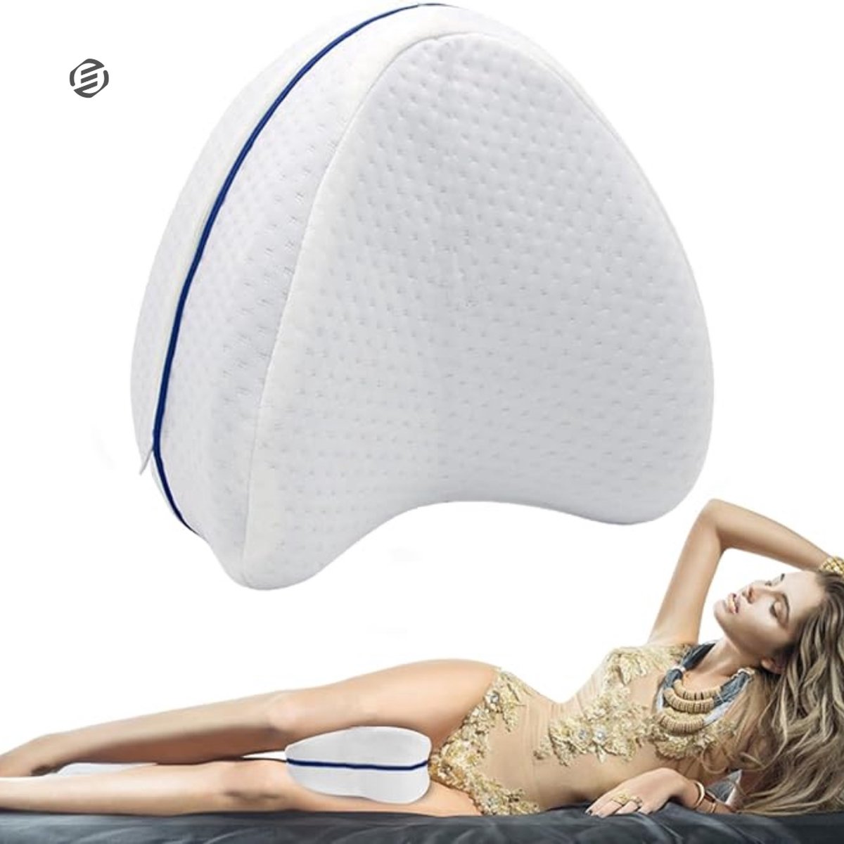 Goedkoopste Equivera kniekussen voor in bed - kniekussen - beenkussen - kniekussen voor in bed zijslapers - kniekussen orthopedisch - kniekussen traagschuim