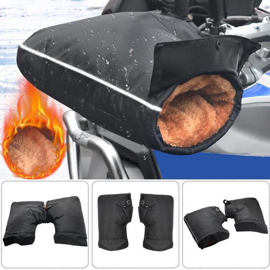 Bovista Gants de scooter - Moto - Cyclomoteur - Vélo - Manchons - Manchons - Imperméables - Imperméables - Groot