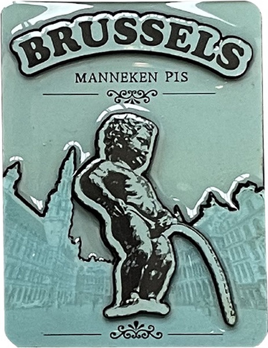 Memoriez 2D Magneet Manneken Pis Petrol