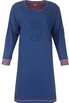 Irresistible Dames Nachthemd - Katoen - Blauw - Maat S
