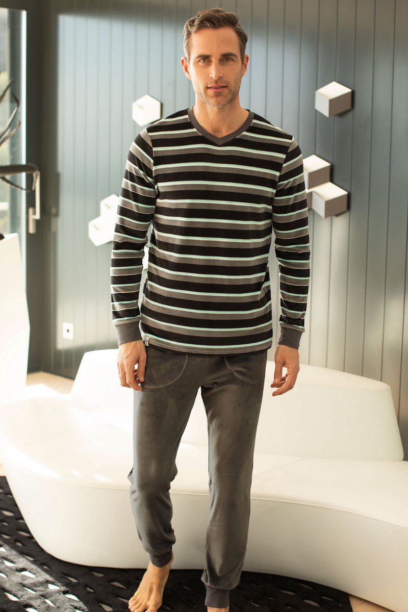 Barandi Fredi Heren Pyjama Grijs XXL