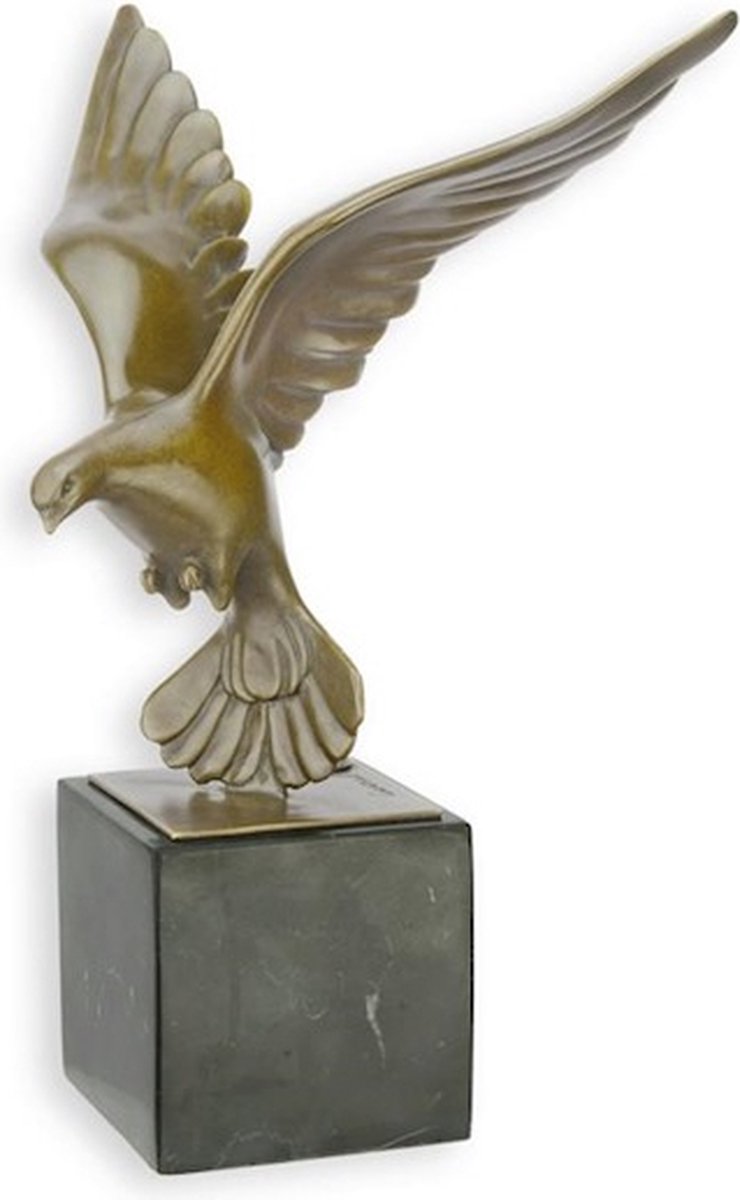 Duif - Bronzen Beeld - Duiven Beelden - Brons Beeldje - Kunst Decoratie Sculptuur - Vogel - 19x18x28