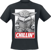 Star Wars The Mandalorian - T-shirt Chillin noir XL