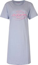 Temptation Dames Nachthemd - Big Shirt - Licht Blauw - Maat XL