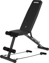 Bol.com Zipro® Tempo Multifunctionele opklapbare halterbank met expanders - Buikspierbank Fitness - Workout Bank - Verstelbare t... aanbieding