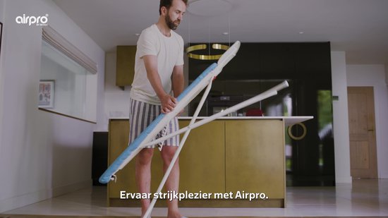AIRPRO By Widex Strijkplank - 125 x 52 XL - 50% Sneller strijken - Extra duurzaam - Inclusief gratis Airpro Strijkplankhoes - Strijkplanken - Strijken - Met strijkijzerhouder en 7 jaar garantie