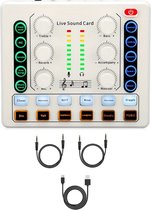 Stereomixer met 4 ingangen en 1 uitgang, geluidsmixer, lijnmixer, hoofdtelefoonversterker Dc 5‑12V 3,5 mm jack