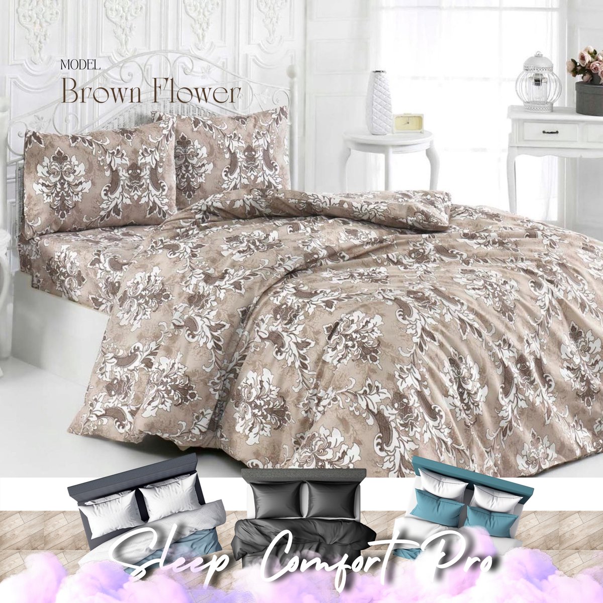 Maxenza Sleep Comfort Pro - Comfortabel Dekbedovertrek voor Twee Personen met Kussenslopen 220 x 200 cm