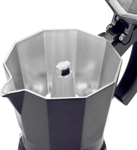 Foto: Percolator elektrische percolator espresso maker moka pot met kookplaat 300ml capaciteit 6 kopjes zwart