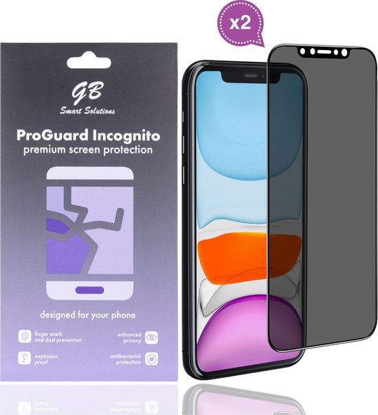 Protecteur d'écran GB ProGuard Incognito Privacy conçu pour iPhone Xr - 11 - 2 pièces