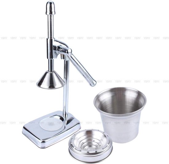 Hand Press Leaver Stainless Steel Manual Juicer - Professional Food Grade Steel - Effective Ergonomic Fruit Squeezer for Orange Lemon — afbeelding 2