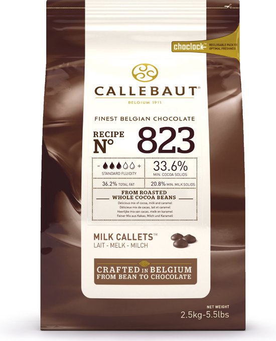 Callebaut Chocolade Callets - Melk - 2,5 kg - Belgische Chocolade