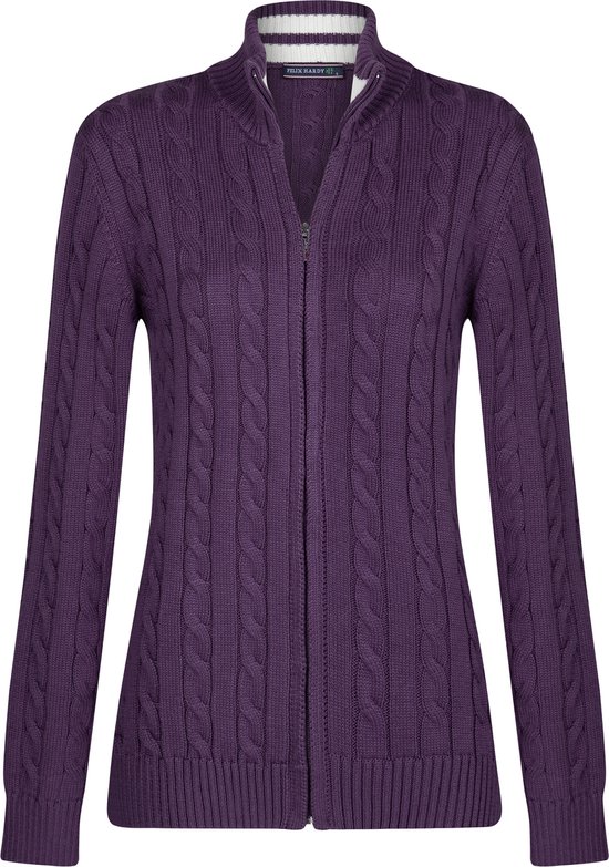 Felix Hardy Cardigan tricoté - Cardigan Femme Violet - M