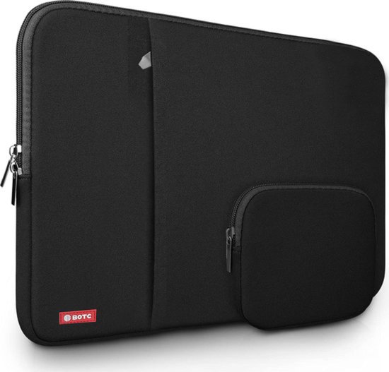 Foto: Botc laptophoes 15 6 inch 16 inch 2 delige extra vak laptop sleeve met etui laptophoes voor envy x360 15inch laptophoes sleeve zwart