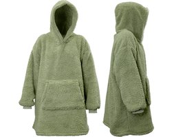 Unique Living - Hoodie Teddy Tea Green -70x57x87cm