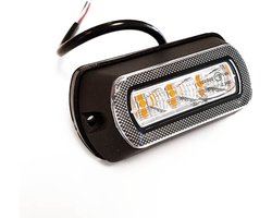 LED strobe lamp oranje 91x48mm - 10/30V