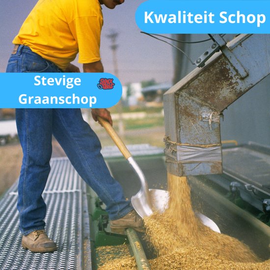 Synx Tools Graanschop met steel 85cm - Schoppen - sneeuwschep - graanschep - spades - Met Houten steel van Synx Tools — afbeelding 4