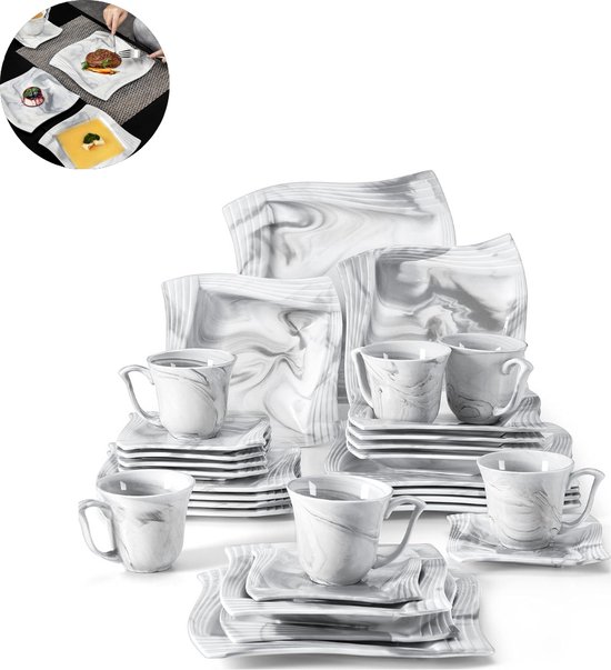 Alpina 40-delig tafelservies - voor 8 personen