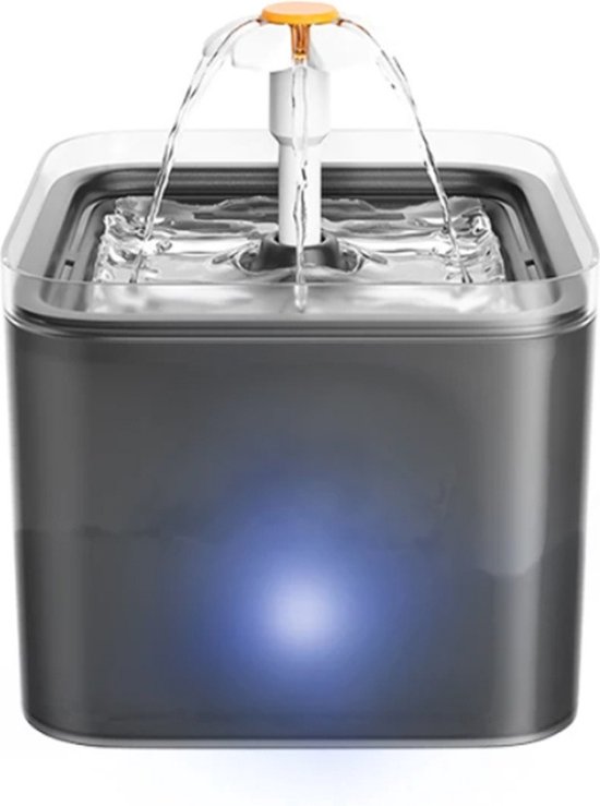 Vindox Kattenfonteinpomp, waterpomp, drinkfontein voor katten, vervangingspomp met ledlicht en 170 cm kabel voor katten, drinkfontein, kattenwaterdispenser (geen USB-adapter