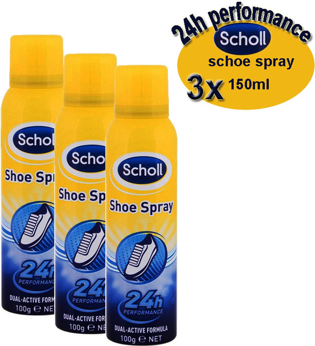 Goedkoopste Scholl Fresh Step Deodorant Spray Voetdeodorant - 3 x 150 ml - Grootverpakking