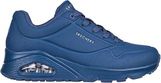 Skechers Uno - Stand On Air Dames Sneakers - Blauw