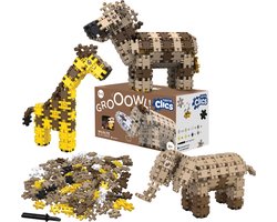 Nano Clics – Wildlife Builders 250 Piece Set – 5 in 1 Bouwblokken – SPEELGOED Gemaakt Van 100% RECYCLED Plastic – Speelgoed 8, 9, 10, 11, 12 jaar – Constructie Speelgoed