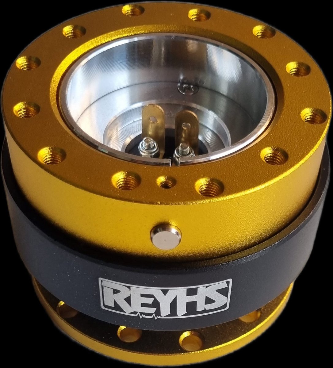 REYHS Quick release - goud - drift - race - sportstuur - 10 balls aansluiting - universeel - tuning - JDM