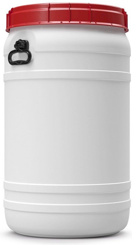 Voerton - Met schroefdeksel - 120 Liter - Grijs