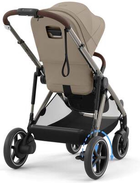 Cybex e-Gazelle S - Kinderwagen - Almond Beige - Taupe Frame van Cybex — afbeelding 5