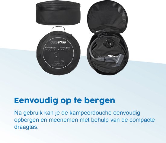 ProPlus Camping Douche - 11 Liter - Kampeerdouche - Draagbare Douche - Campingdouche - Buitendouche - Voetpomp - Inclusief Draagas van ProPlus — afbeelding 3