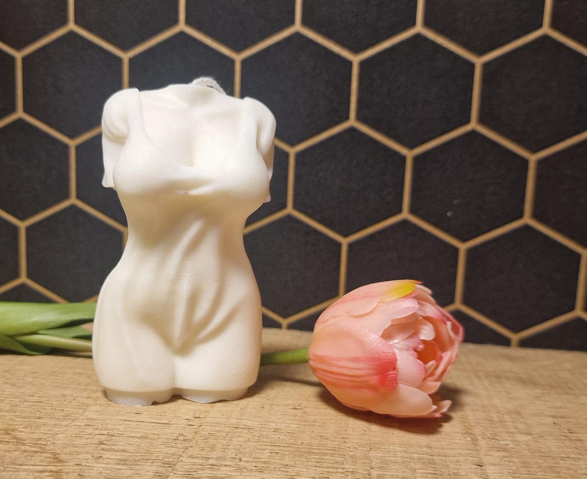 Vrouw Kaars - Vrouwelijke Kaars - Kaars in de vorm van een Vrouwen Lichaam - 10 cm - Kado tip - Statement Kaars - Decoratie Kaars - Vegan