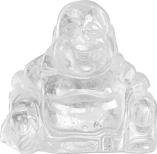 Handgesneden Bergkristal Buddha voor Meditatie