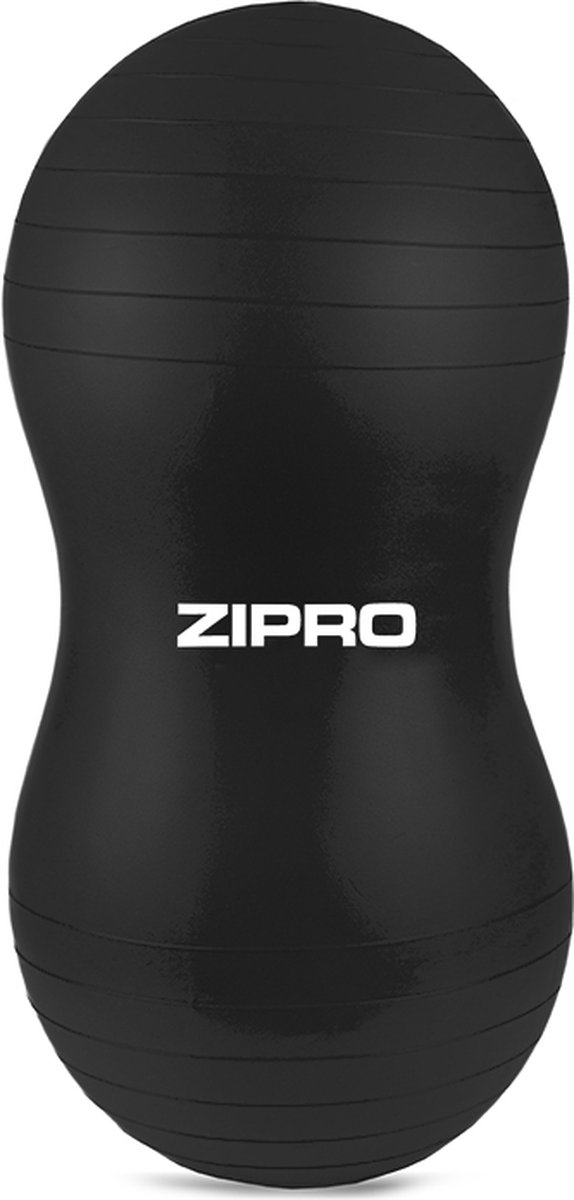 ZIPRO Peanut Gymbal 45cm - Pindabal - Revalidatie & Fitness - Stabiel - Inclusief Pomp - Zwart