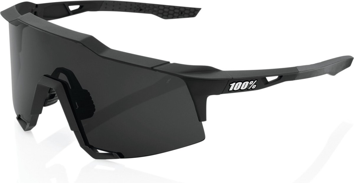 100% SPEEDCRAFT - Soft Tact Black - Smoke Lens