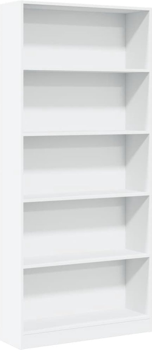 vidaXL - Boekenkast - 80x24x176 - cm - bewerkt - hout - wit