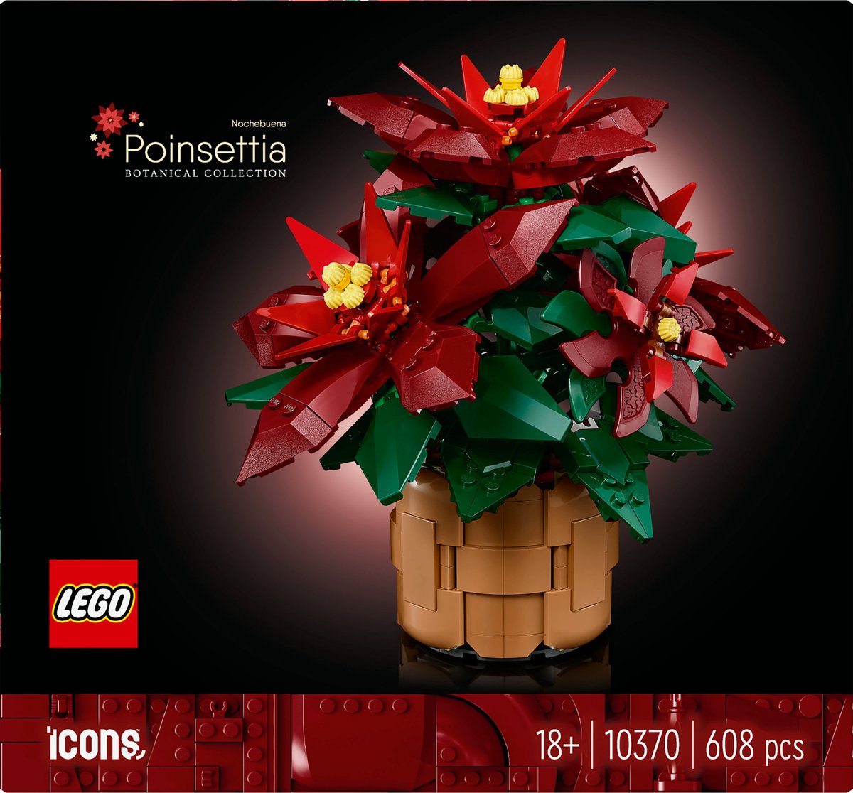 LEGO Icons Kerstster Poinsettia - 10370 — afbeelding 10