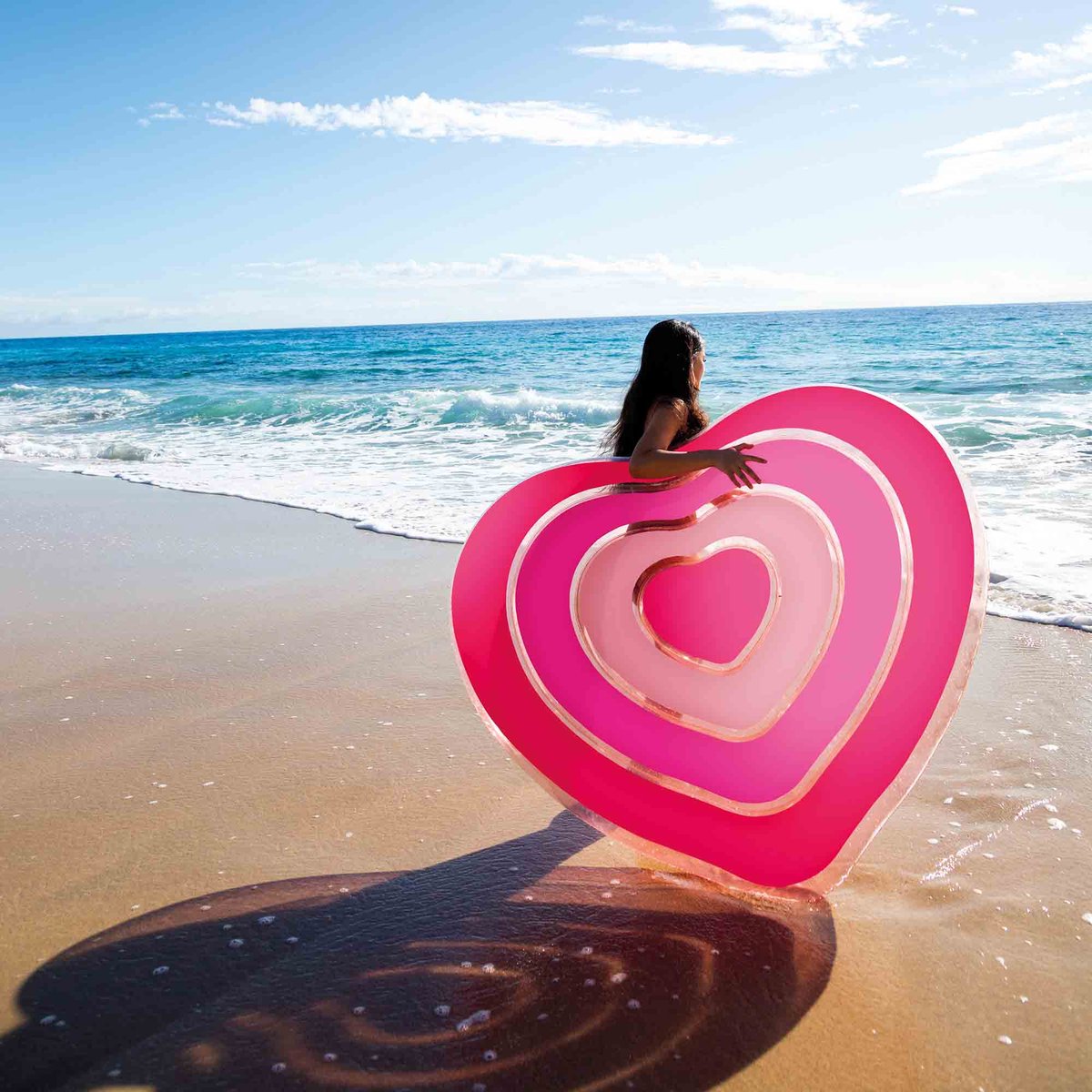 Vlot Sweetheart - Drijfmat - Roze - 155x135x25 cm - Opblaasbaar Luchtbed Voor In Het Water - Drijven Op Het Water - Spelen In Het Water - Zwembad - Strand - Waterbed Voor Meisjes - Waterspeelgoed - Luchtmatras