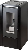 Palletkachel Baby - 7,1 kW Tankcapaciteit 16 kg - Hoogte 90.5 cm - Kleur Zwart