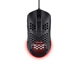 Trust GXT929 Helox - Gaming Muis - Ultra licht - RGB verlichting - 6400 DPI - Bedraad - Zwart