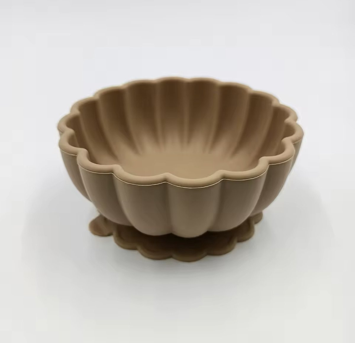 Goedkoopste KimDo - Siliconen Schelp Bakje - Bruin - Met zuignap - Bakje - Schaaltjes - kinderservies - Kom - Baby - Kraamcadeau - Kind